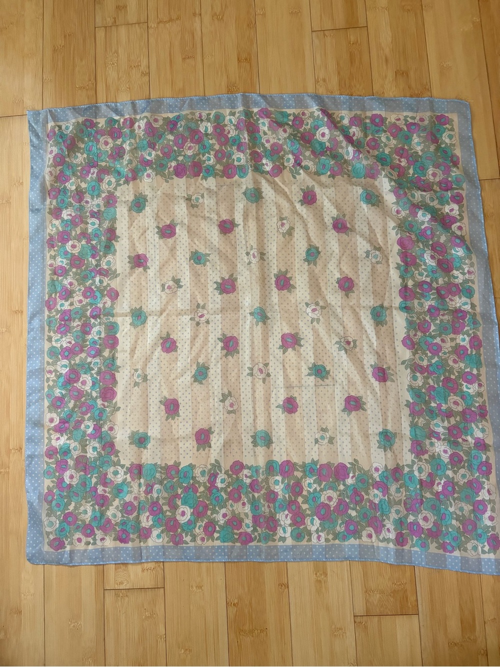 Vintage Floral Scarf